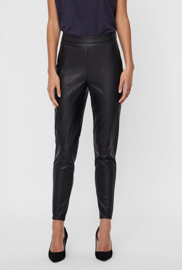 VERO MODA JANNI PU LEGGING Online Hot Sale