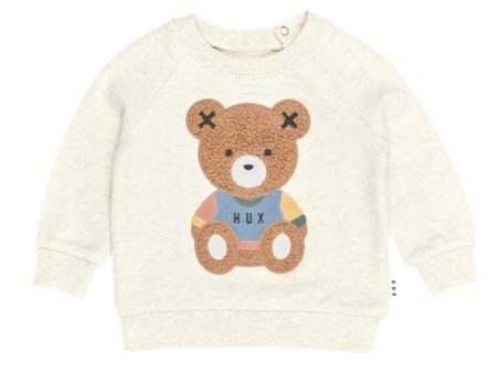 Hux Baby Teddy Hux Sweatshirt Oat Marle Hot on Sale