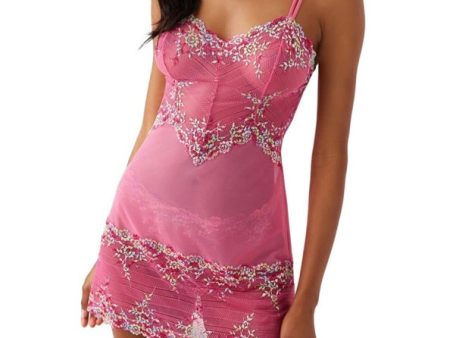 Wacoal Embrace Lace Chemise Hot Pink For Cheap