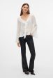 VERO MODA FLASH FLARED COATED PANTS Hot on Sale