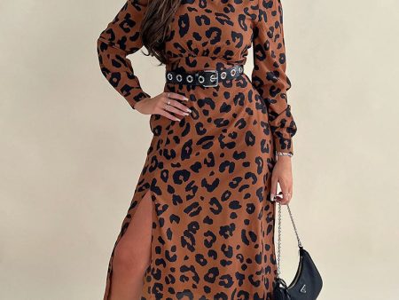 GIRL IN MIND ASHANTI LEOPARD DRESS For Discount