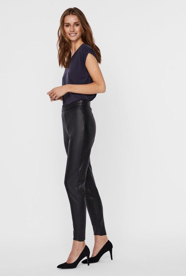 VERO MODA JANNI PU LEGGING Online Hot Sale