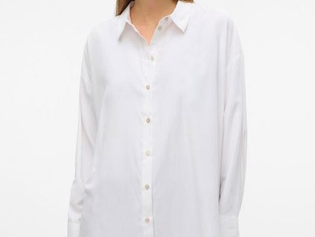 VERO MODA NORA LS OVERSIZE SHIRT Online now