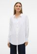 VERO MODA NORA LS OVERSIZE SHIRT Online now