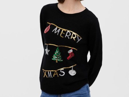 VERO MODA MERRY XMAS BLOUSE on Sale