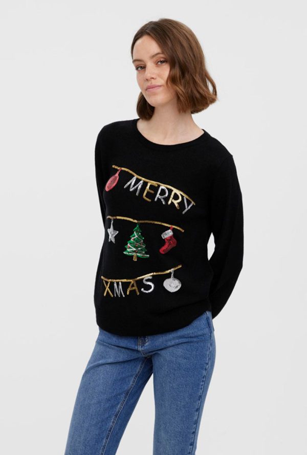 VERO MODA MERRY XMAS BLOUSE on Sale