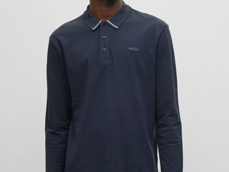 HUGO REGULAR FIT LS POLO SHIRT Discount