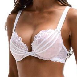 Naran Filigree Plunge Boost Contour Bra Cloud White For Cheap