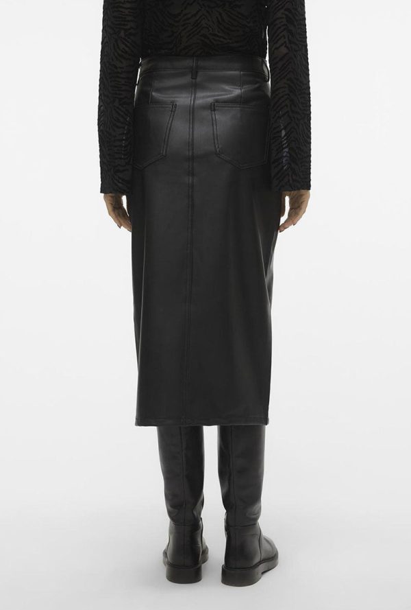 VERO MODA VERI CALF PU SKIRT For Cheap