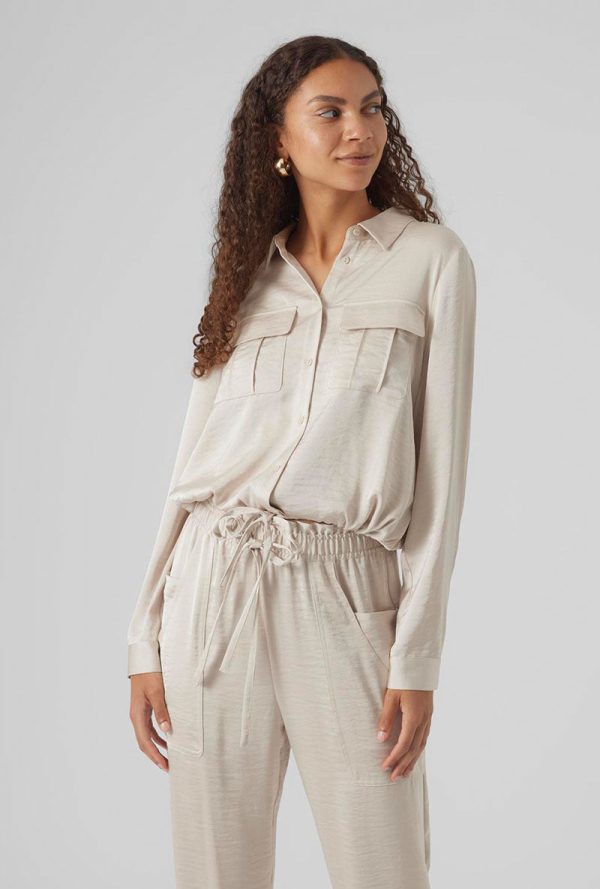 VERO MODA MARYS DANA LS SHIRT Online Sale