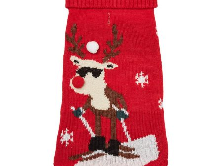 VERO MODA XMAS DOG SWEATER For Cheap